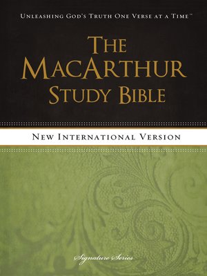 cover image of NIV, the MacArthur Study Bible